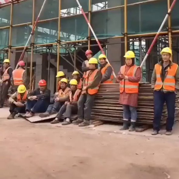 Dance at the construction site