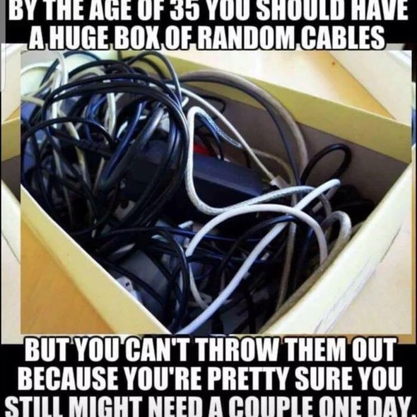 Cable hoarder!