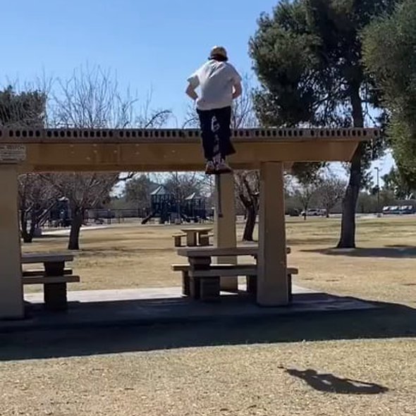 This Extreme Pogo just needs to be in the next Olympics since skateboarding made it.