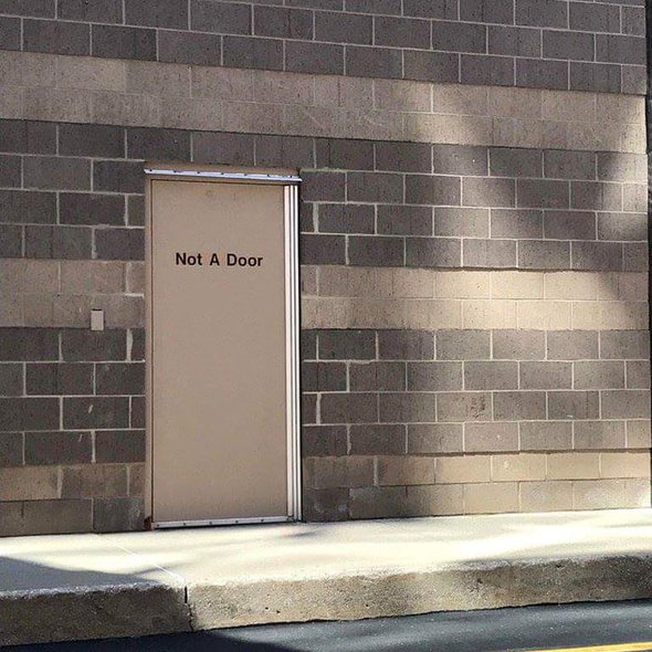 It's a real fake door