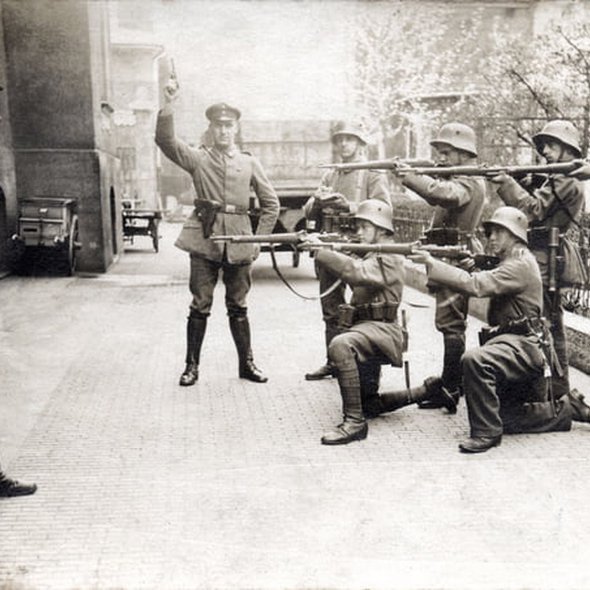 The last stand of a German communist in Munich, 1919