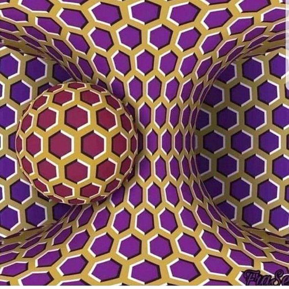 This image was created by a Japanese neurologist.If the image is still, then you are CALM , if the image moves a bit, STRESSED and If it moves like a carousel, you are very STRESSED. How are you doing ?