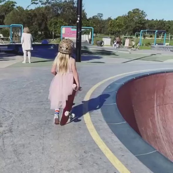 Six year old skater girl.