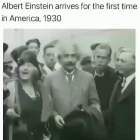 This is my first time I'm watching Albert Einstein in a video