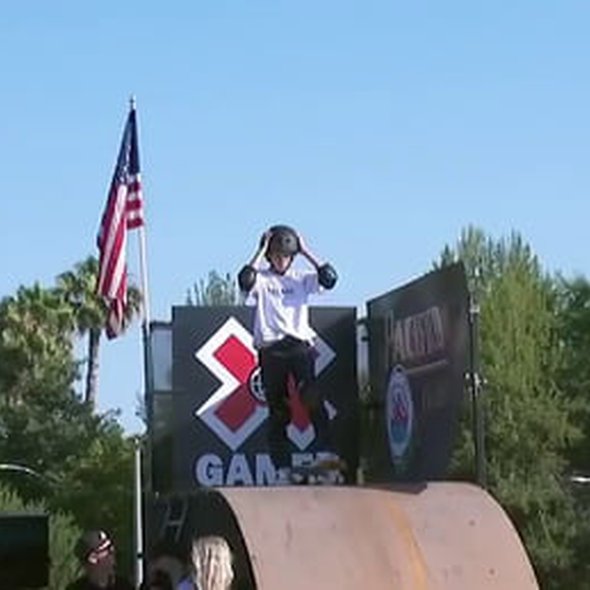 Gui Khury, 12 years old, is the first person to land a 1080 on a vert ramp in competition. By landing the 1080, he also became the youngest gold medalist in X Games.