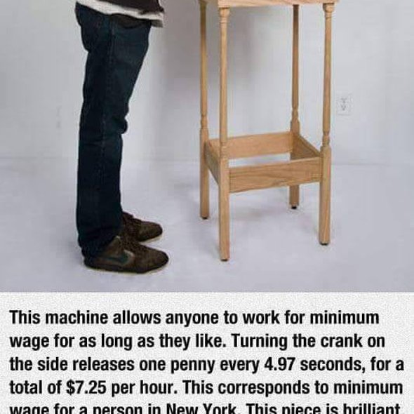 The minimum wage machine
